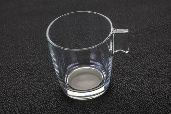 Tazza di vetro vuota — Foto Stock