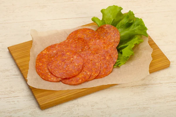 Salchicha de pepperoni —  Fotos de Stock