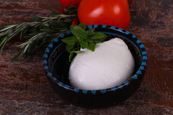 Pelota italiana de queso Mozzarella —  Fotos de Stock