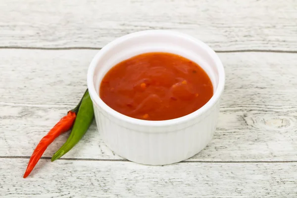 Édes és csípős chilli szósz — Stock Fotó