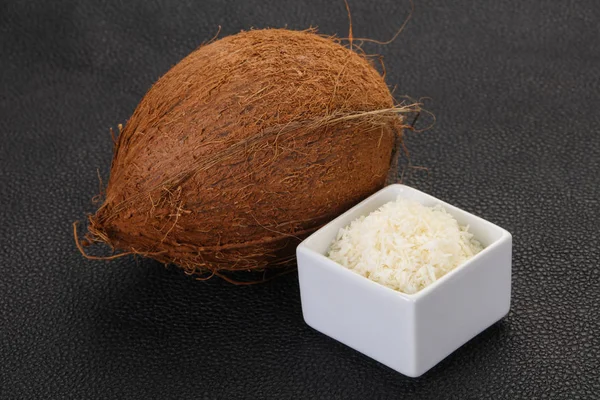 Coconut shredded chip with nut Stock Picture