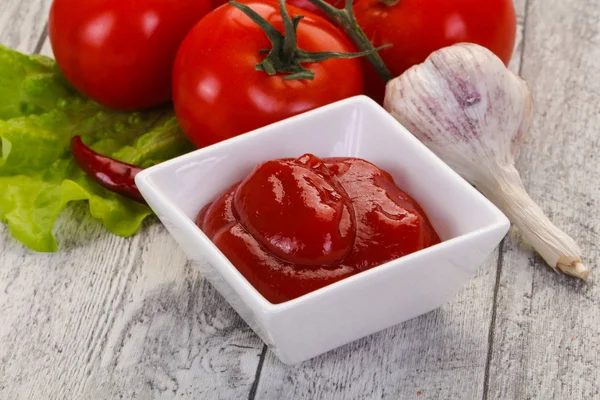 Sauce ketchup tomate — Photo