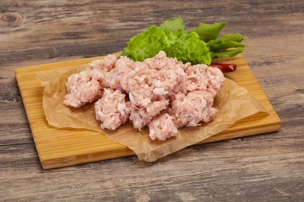 Hausgemachtes Schweinehackfleisch zum Kochen — Stockfoto