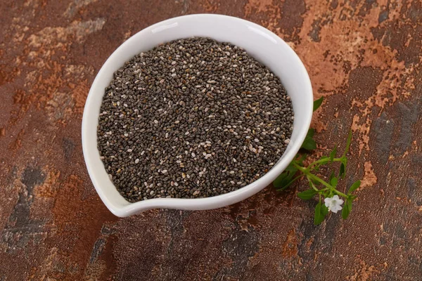 Kase diyet chia tohumları — Stok fotoğraf