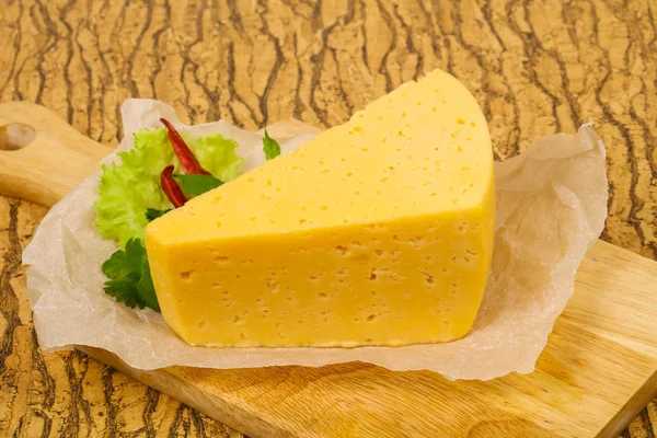 Το κομμάτι. Κίτρινο τυρί — Φωτογραφία Αρχείου
