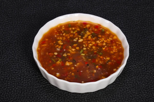 Estilo tailandés salsa picante de chile — Foto de Stock