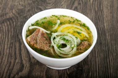 Beyaz et çorbası - Hashlama