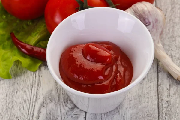 Sauce ketchup tomate — Photo