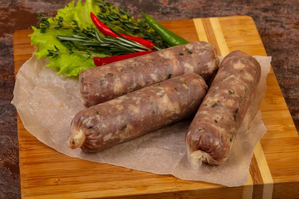 Pork sausages for grill — Stock Photo, Image