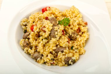 Bulgur tavuk kalp