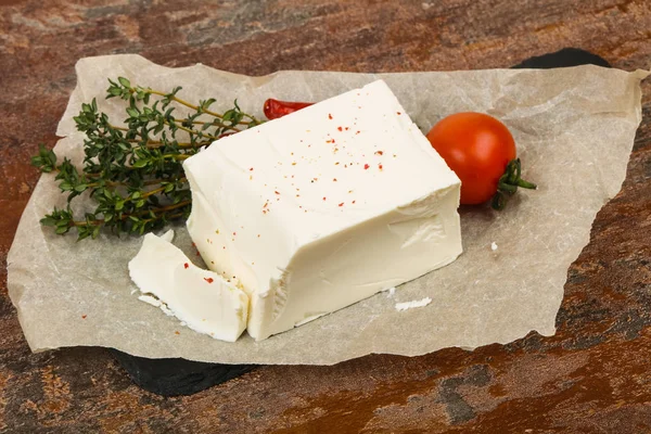 Tradiční feta sýr — Stock fotografie