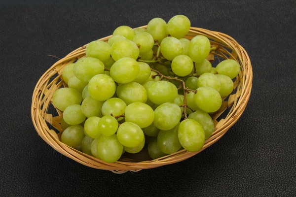 Sweet ripe Green grape branch — Stock Photo, Image
