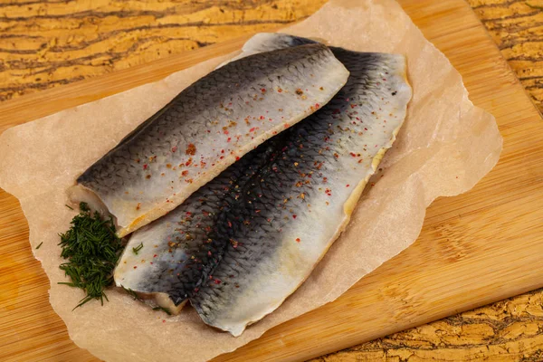 Herring Fillet with skin — Stock Photo, Image