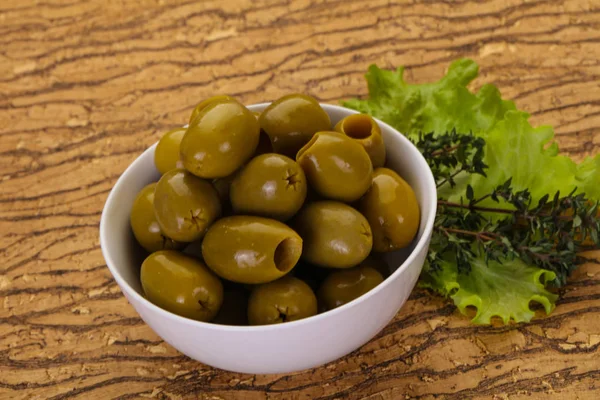 Olive verdi grandi — Foto Stock