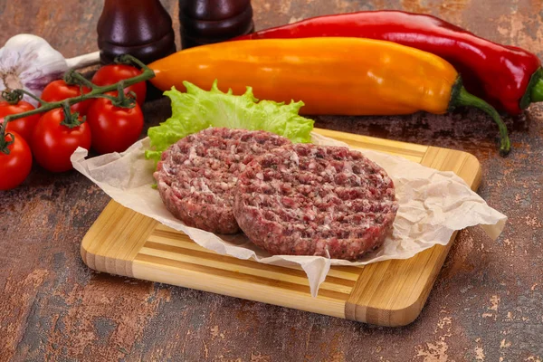 RAW burger kotlett — Stockfoto