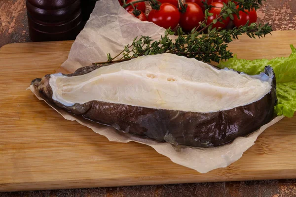 RAW wolffish стейк — стокове фото