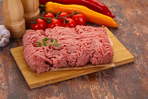Raw turkey minced meat — Stock Photo, Image