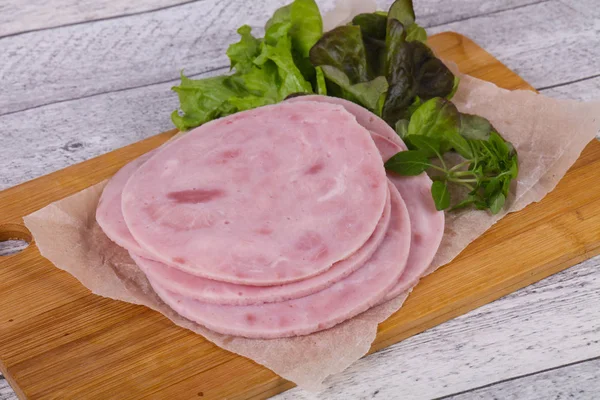 Gesneden smakelijk voorgerecht van Ham — Stockfoto