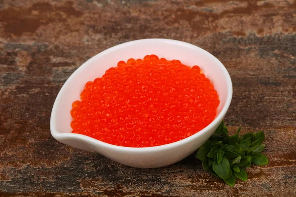 Luxo caviar vermelho — Fotografia de Stock