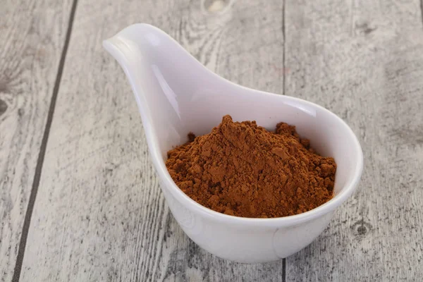 Cocoa powder in the bowl — Stock Photo, Image