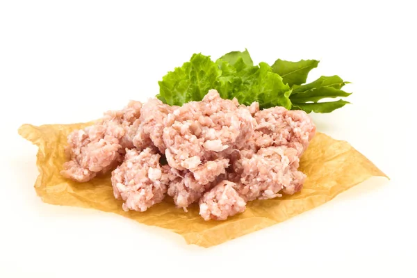 Carne de porco caseira picada para cozinhar — Fotografia de Stock