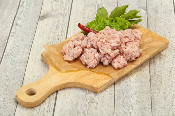 Hausgemachtes Schweinehackfleisch zum Kochen — Stockfoto