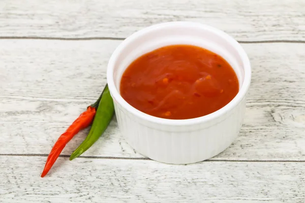 Édes és csípős chilli szósz — Stock Fotó