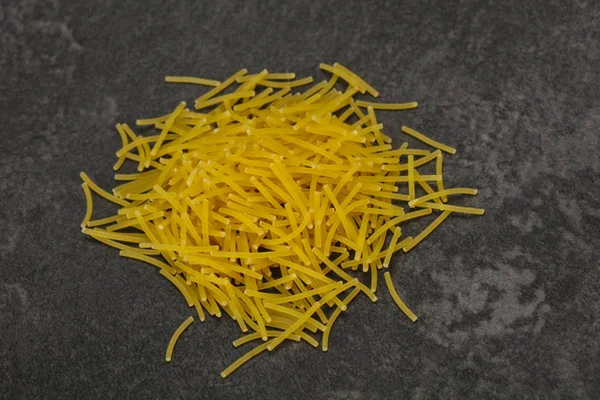 Dry raw vermicelli Italian pasta — Stock Photo, Image