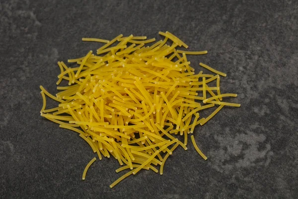 Vermicelles crus secs Pâtes italiennes — Photo