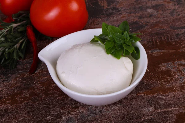 Italian Mozzarella cheese ball — Stock Photo, Image