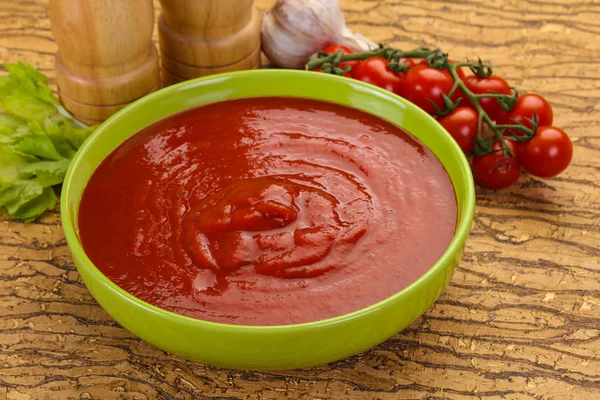 Zupa pomidorowa Morza Śródziemnego — Zdjęcie stockowe