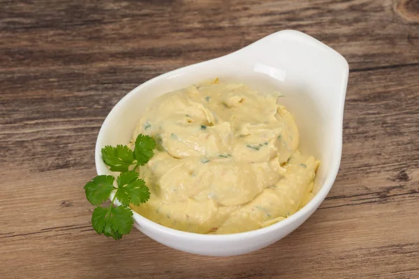 Przekąska Hummus z oliwą z oliwek — Zdjęcie stockowe