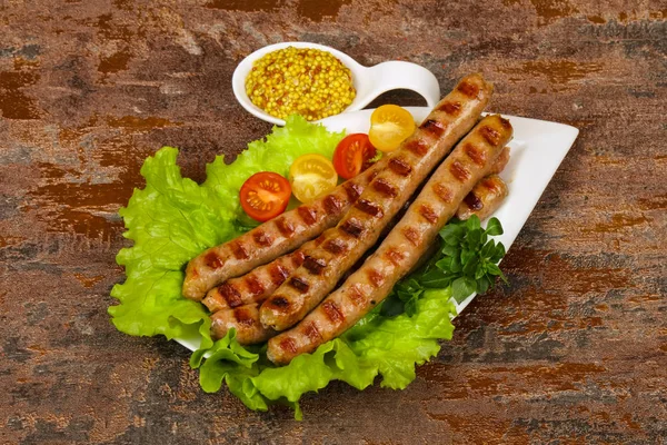 Grilled pork sausages — Stock Photo, Image