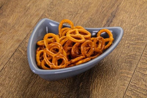 Salted tasty pretzel — Stock Photo, Image