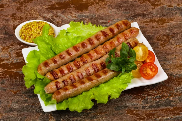 Grilled pork sausages — Stock Photo, Image