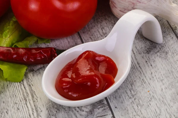 Molho ketchup de tomate — Fotografia de Stock