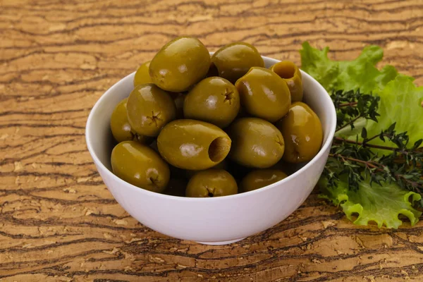 Grandes olives vertes — Photo