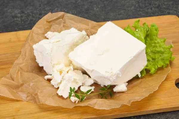 Görög hagyományos feta lágy sajt — Stock Fotó