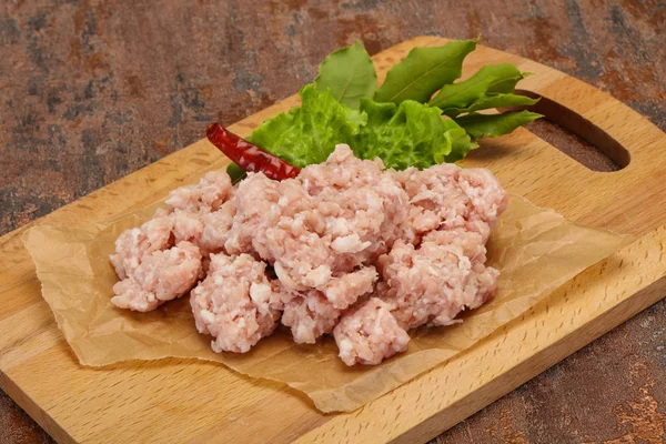 Hausgemachtes Schweinehackfleisch zum Kochen — Stockfoto