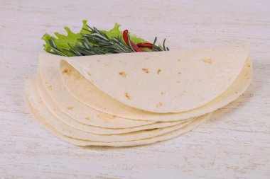 Boş homamade tortilla