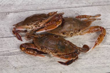 Raw crab - ready for cooking clipart