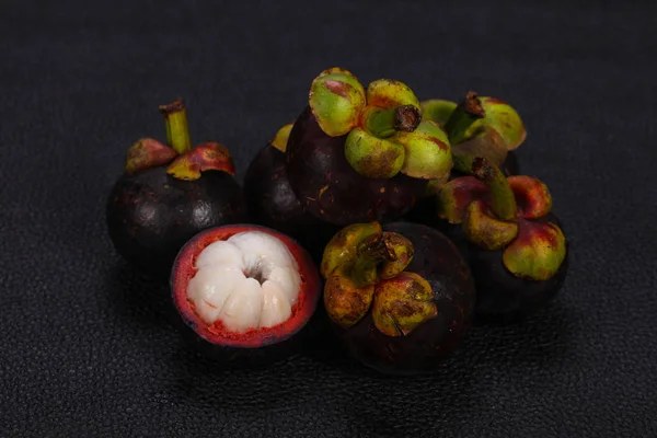 Édes Delicous egzotikus gyümölcs-Mangosteen — Stock Fotó