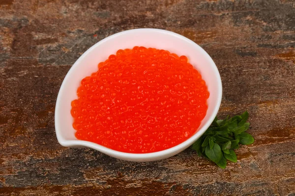 Caviar rojo de lujo —  Fotos de Stock