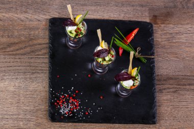 Somon ve salatalık mix