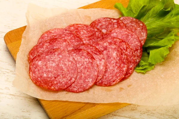 Salami korv — Stockfoto