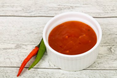 Tatlı ve baharatlı biber sosu