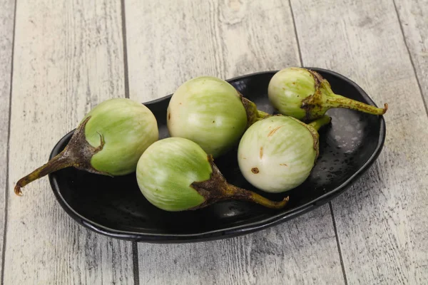 Asian green eggplant - ready for cooking — Stock Photo, Image