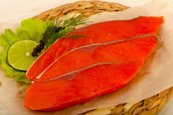 Salted salmon — Stock Photo, Image