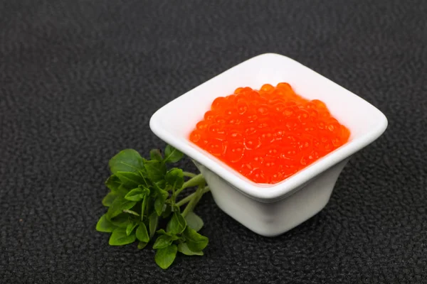 Caviar rojo de lujo —  Fotos de Stock