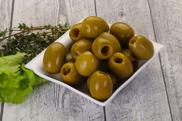 Grandes olives vertes — Photo